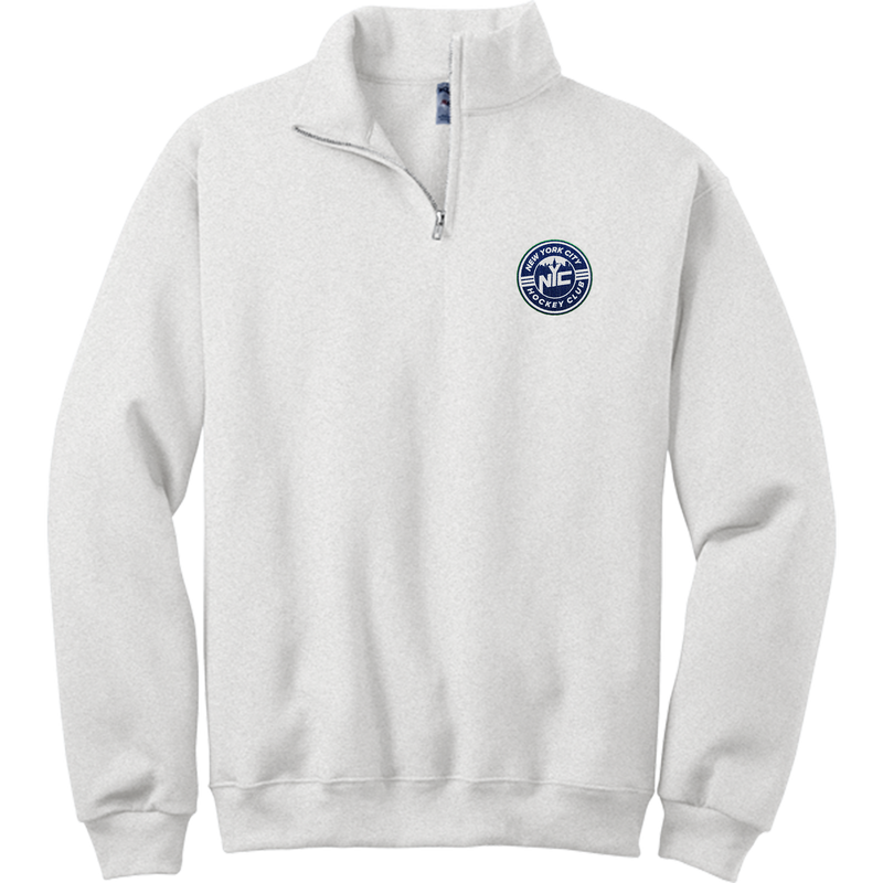 NYC Hockey Club NuBlend 1/4-Zip Cadet Collar Sweatshirt
