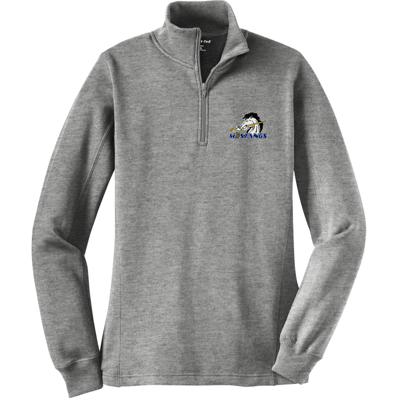 Mid-State Mustangs Ladies 1/4-Zip Sweatshirt
