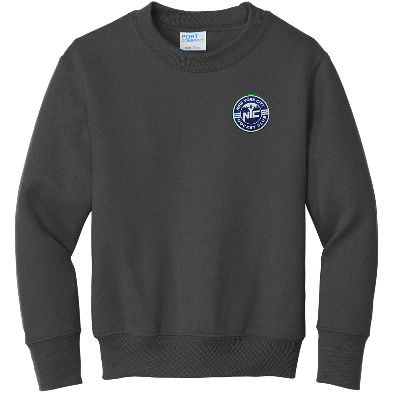 NYC Hockey Club Youth Core Fleece Crewneck Sweatshirt