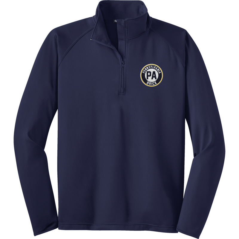 PA Brick Sport-Wick Stretch 1/4-Zip Pullover