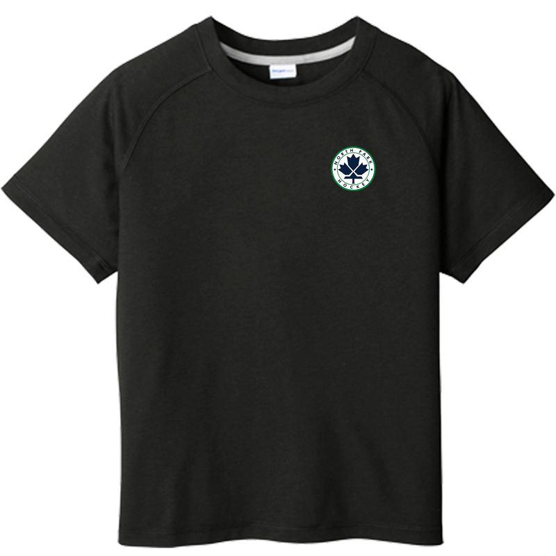 North Park Hockey Youth PosiCharge Tri-Blend Wicking Raglan Tee