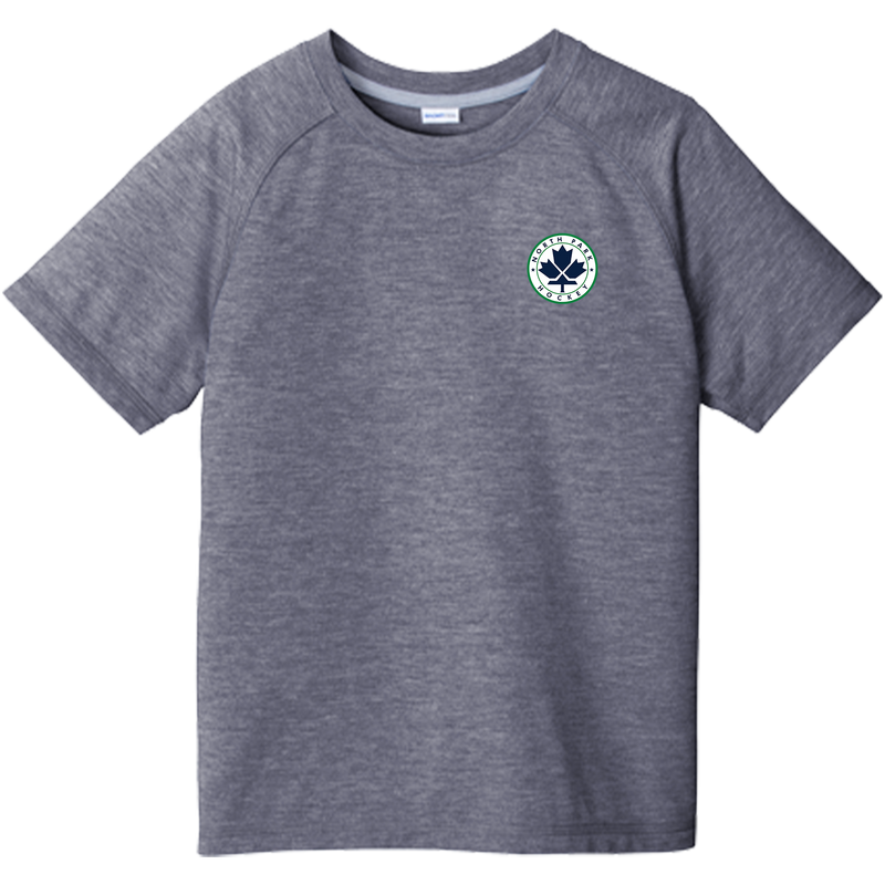 North Park Hockey Youth PosiCharge Tri-Blend Wicking Raglan Tee